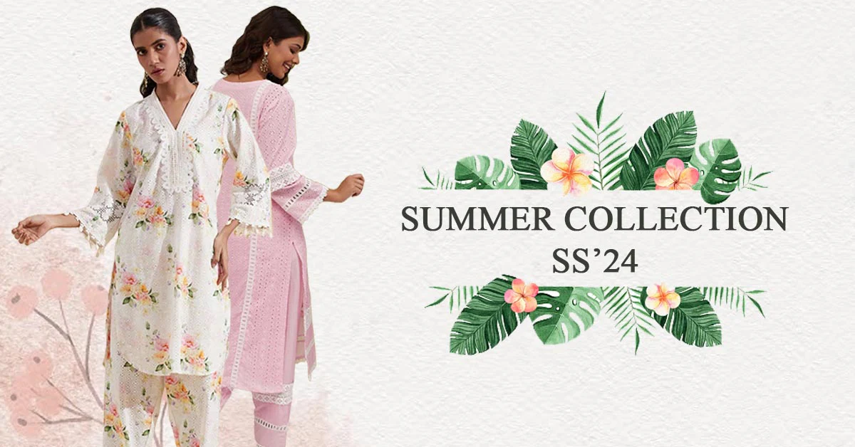 Summer Cotton Kurta Sets With Dupatta - Summer Collection